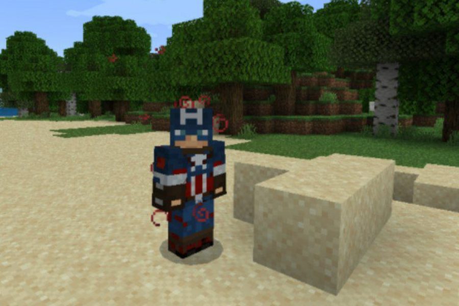 Captain America Mod for Minecraft PE Download