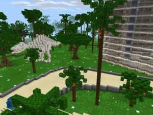 Jurassic World Map for Minecraft PE Download