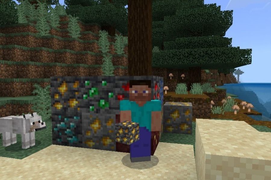 New Ore Texture Pack for Minecraft PE Download