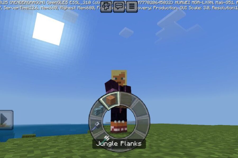 Circular Hotbar Texture Pack for Minecraft PE Download